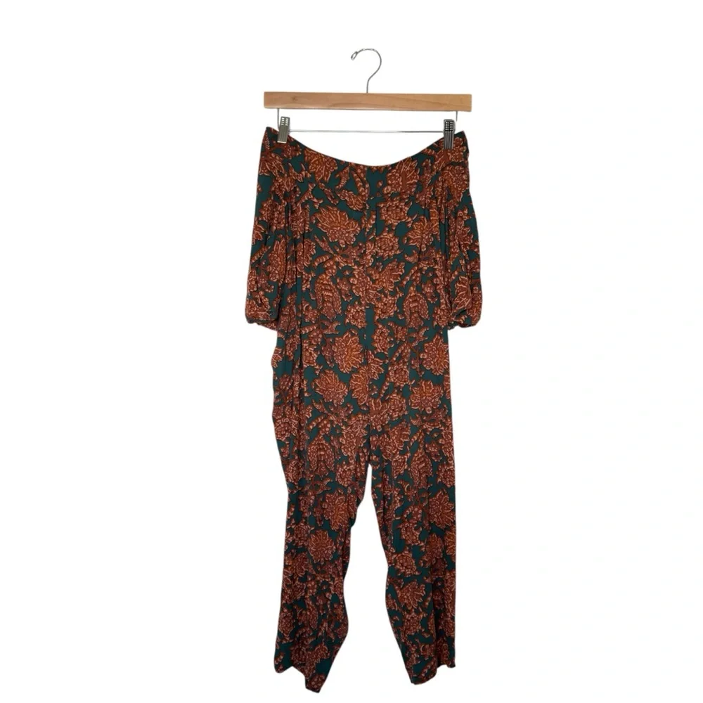 Free People Medium High Rise Olympia Harem Balloon Printed Boho Floral Pants‎